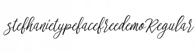 stefhanie typeface free demo Regular  Descarca Fonturi Gratis