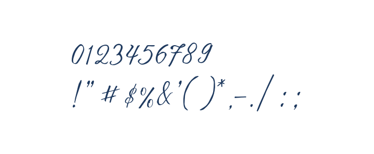 stefhanie typeface free demo Regular Other Characters