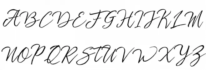 stefhanie typeface free demo Regular Font UPPERCASE