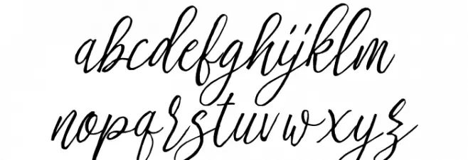 stefhanie typeface free demo Regular Font LOWERCASE