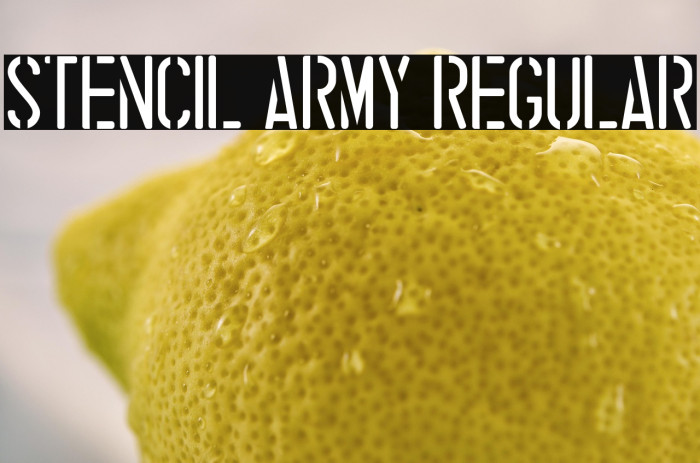 stencil army Regular Example 2