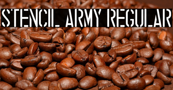 stencil army Regular Example 3