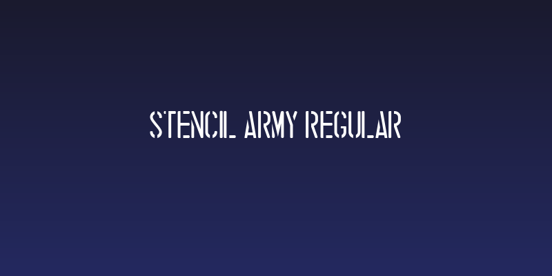 stencil army Regular Social Header