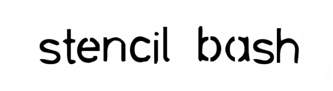 stencil bash  لخطوط تنزيل