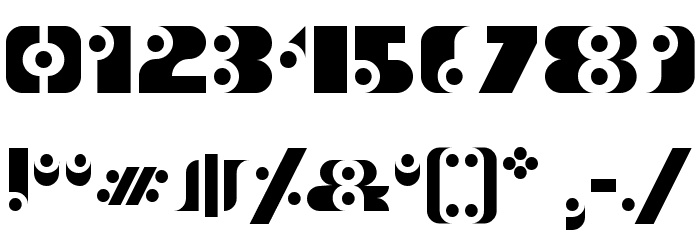 stencil funk Regular Font OTHER CHARS