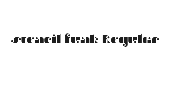 stencil funk Regular Logo