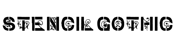 stencil gothic  नि: शुल्क फ़ॉन्ट्स डाउनलोड