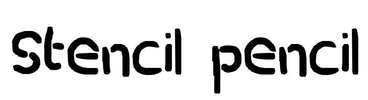 stencil pencil  免费字体下载