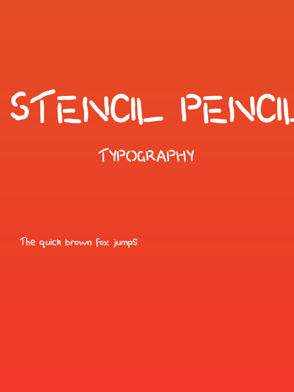 stencil pencil Poster