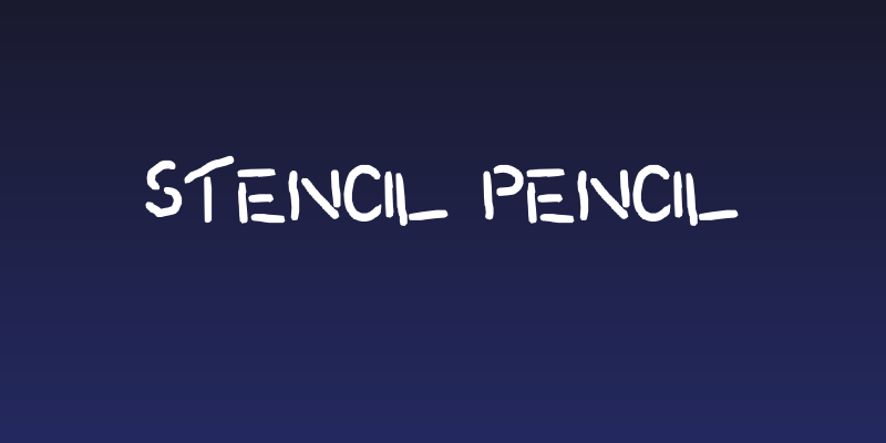stencil pencil Social Header
