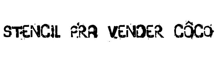 stencil pra vender côco  font caratteri gratis