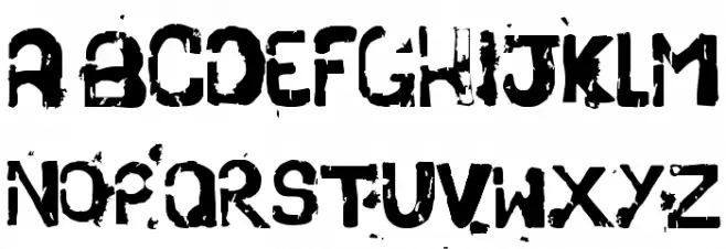 stencil pra vender côco フォント 大文字
