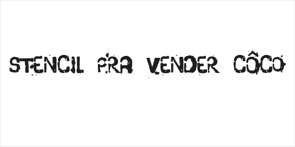 stencil pra vender côco Logo
