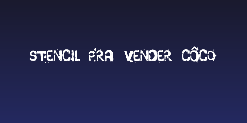 stencil pra vender côco Social Header