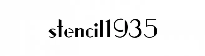 stencil1935  免费字体下载
