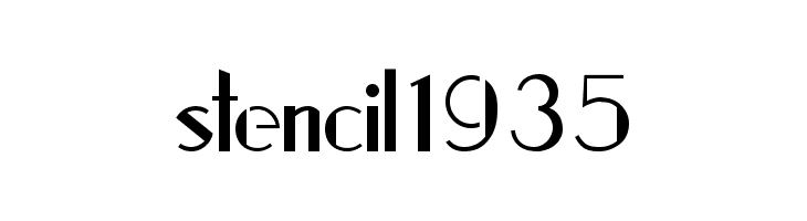 stencil1935  नि: शुल्क फ़ॉन्ट्स डाउनलोड