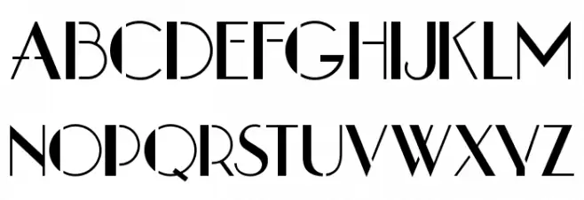 stencil1935 字体 大写
