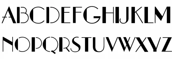 stencil1935 Font UPPERCASE