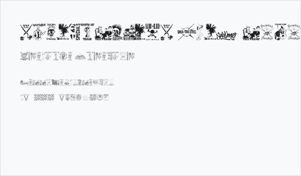 stencilpunks band logos 0001 Business Card