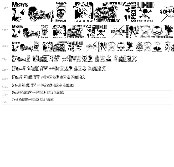 stencilpunks band logos 0001 Waterfall