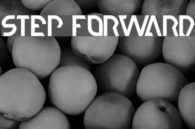 step forward Font examples