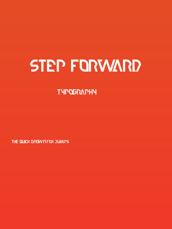 step forward Poster