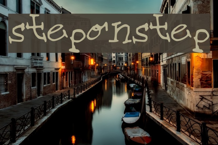 step_on_step Font examples