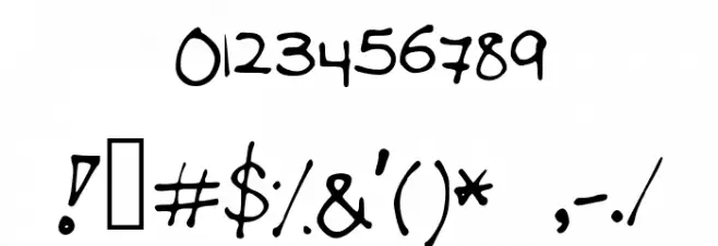 stephanieee Font OTHER CHARS