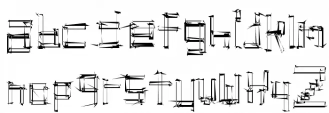 stickchop Schriftart Groß