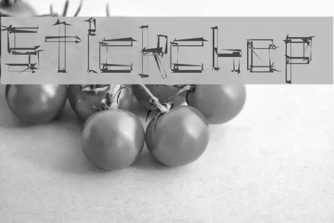 stickchop Font examples