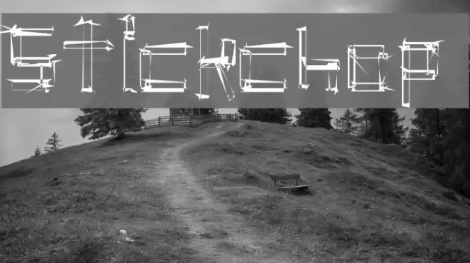 stickchop Font examples