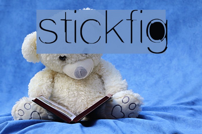 stickfig Font examples