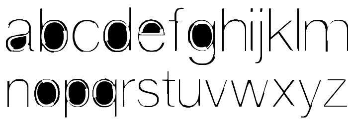 stickfig Font LOWERCASE
