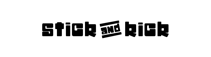 stick&kick  Descarca Fonturi Gratis