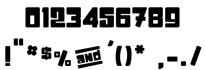 stick&kick Font OTHER CHARS