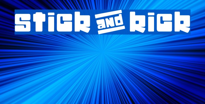 stick&kick Font examples