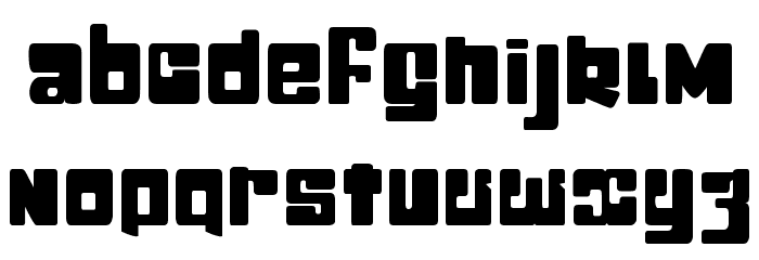 stick&kick Font LOWERCASE