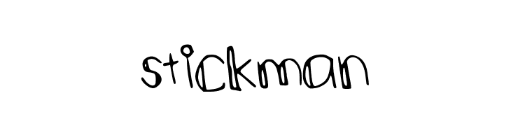 stickman  les polices de caractères gratuit tlcharger
