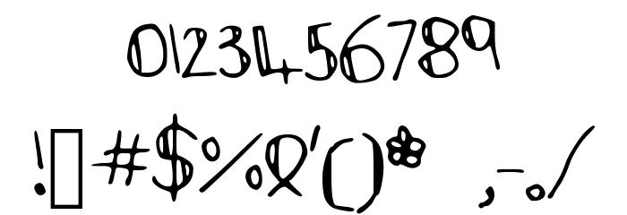 stickman Font OTHER CHARS