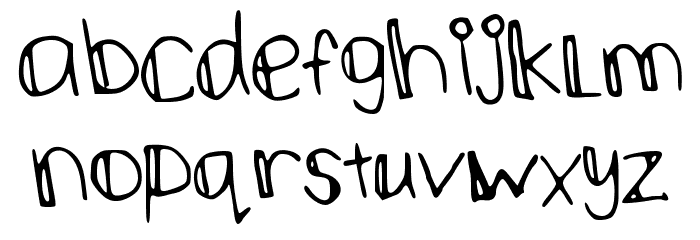 stickman Font LOWERCASE