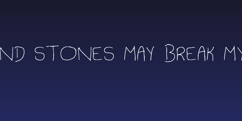 sticks and stones may break my bones Social Header