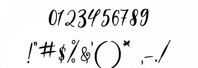 stilsa Font OTHER CHARS