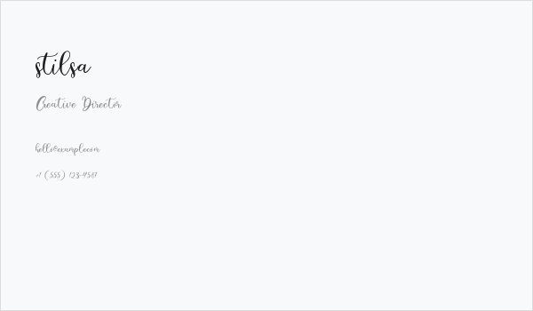 stilsa Business Card