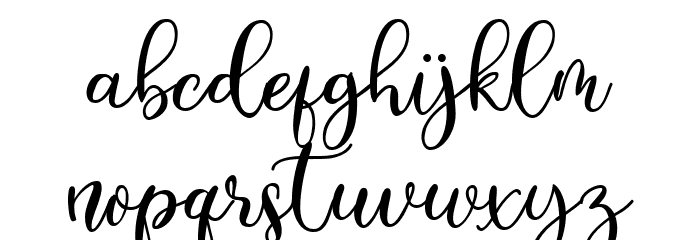 stilsa Font LOWERCASE