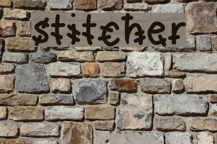 stitcher Font examples
