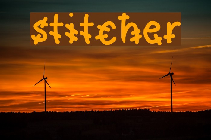 stitcher Font examples