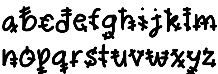 stitcher Font LOWERCASE
