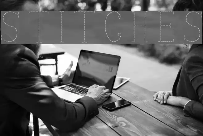 stitches Font examples