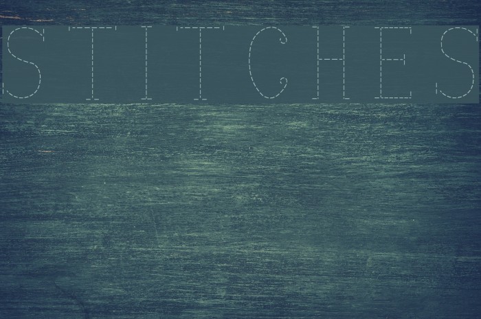 stitches Font examples