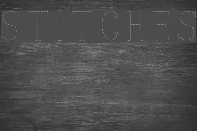 stitches Font examples